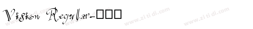 Vision Regular字体转换